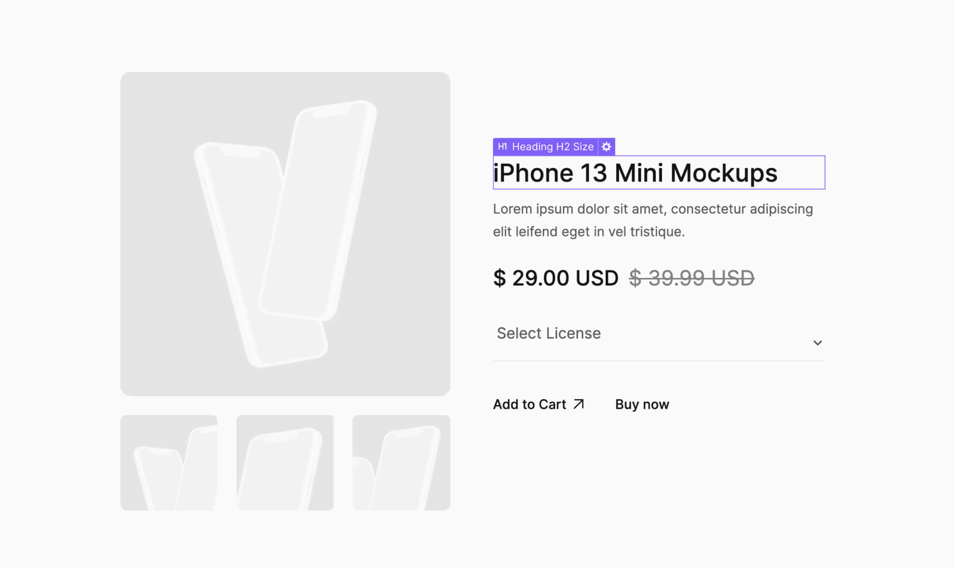 eCommerce Page - Simplematic X Webflow Template